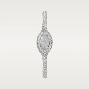 Cartier Baignoire jewellery watch, mini model White gold