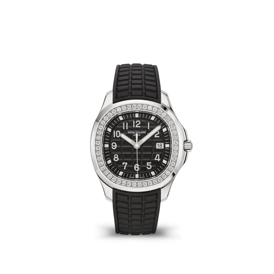 Aquanaut 5067A SS PPF 1:1 Best Edition Black Textured Dial on Black Rubber Strap RONDA Quartz