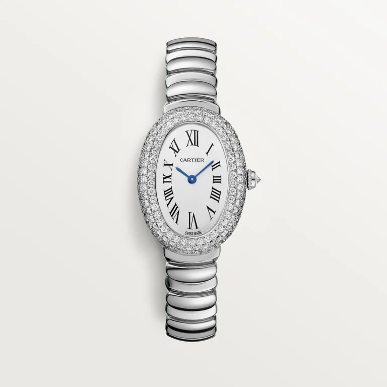 Cartier Baignoire de Cartier watch, small model Rhodium-finish white gold