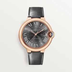 Cartier Ballon Bleu de Cartier watch, 40 mm, dark grey sunray-brushed dial, rose gold
