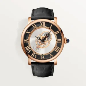 Cartier Rotonde de Cartier Astromystérieux watch, 43.5 mm, Rose Gold Black