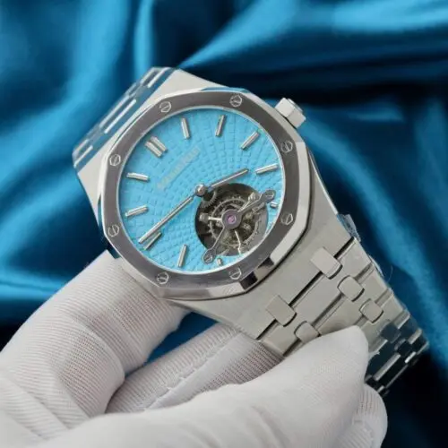 Audemars Piguet Royal Oak Flying Tourbillon 41mm with Tiffany Blue Dial - Image 3