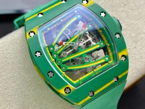 Richard Mille RM59-01 Yohan Blake Tourbillon Carbon Green 43x50mm - Image 4