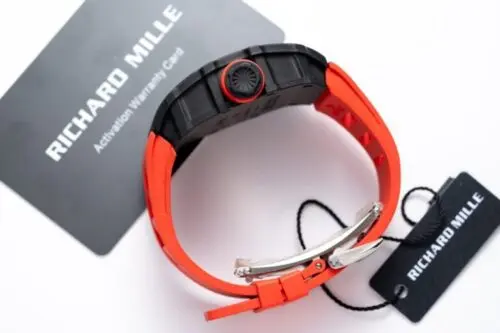 Richard Mille RM35-01 1:1 Red Rubber Strap 45mm - Image 5