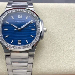 Patek Philippe 7118/1200a Nautilus Ladies Blue Diamond Bezel Super Clone