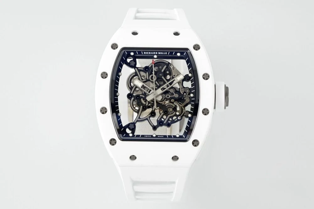 RM055 APSF White Cer/RU Skeleton Dial On White Rubber Strap-RM055-APSF-White-Cer-RU-Skeleton-Dial-On-White-Rubber-Strap.webp