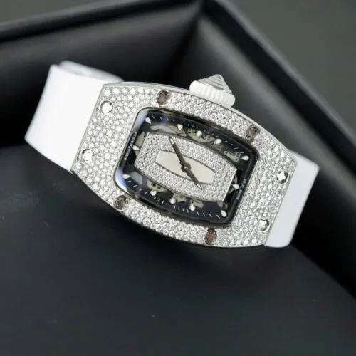Richard Mille RM007 White Custom Full Moissanite Diamonds - Image 3