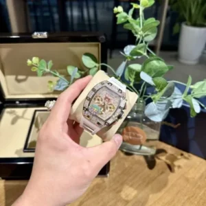 Richard Mille RM011 Full Diamond with White Rubber Strap-Richard-Mille-RM011-Full-Diamond-with-White-Rubber-Strap.webp