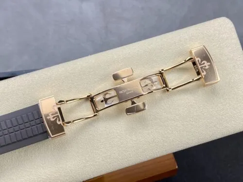 Aquanaut 5167 40mm RG 3KF 1:1 Best Edition Brown Dial on Black Rubber Strap A330 Super Clone - Image 8