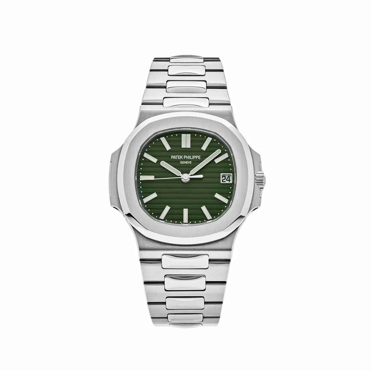 Nautilus 5711/1A PPF 1:1 Best Edition Green Textured Dial on SS Bracelet 324CS V4