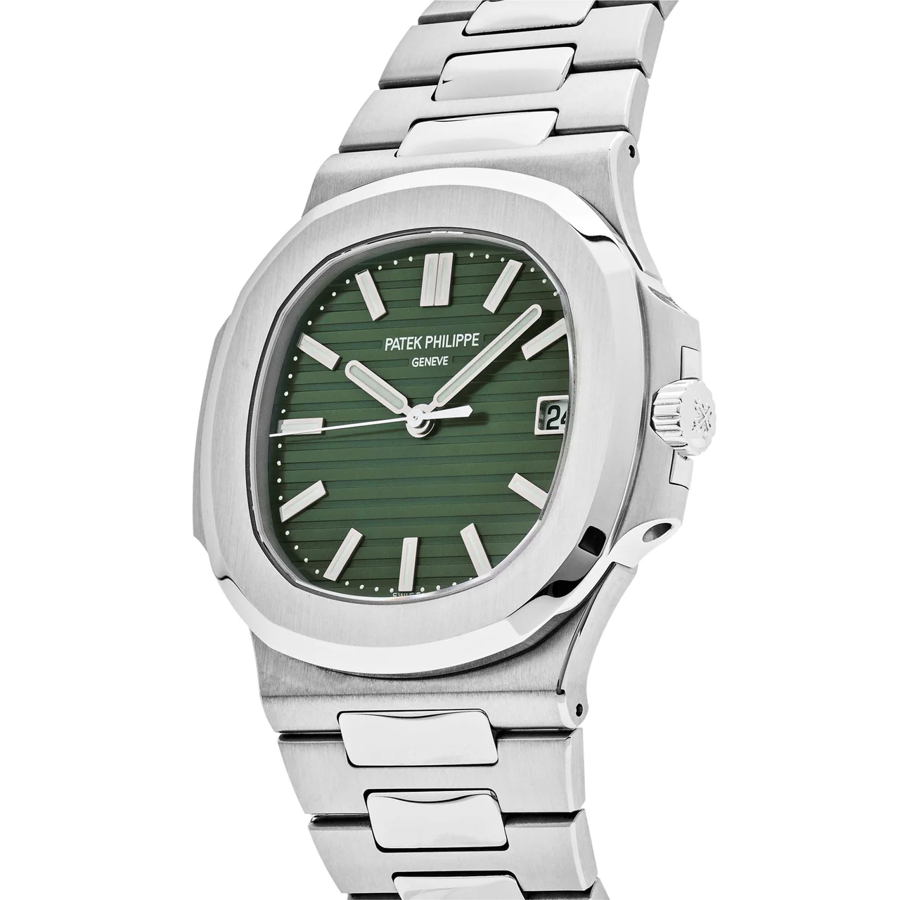 Nautilus 5711/1A PPF 1:1 Best Edition Green Textured Dial on SS Bracelet 324CS V4 - Image 4