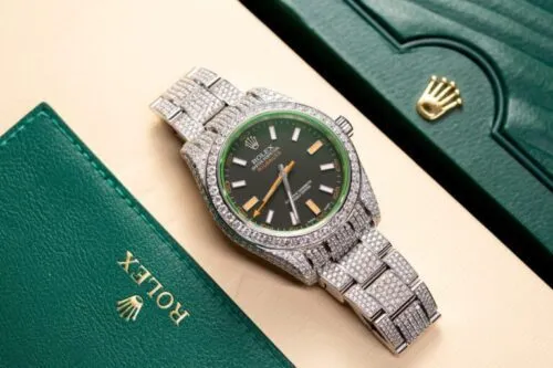 Rolex With Moissanite Diamond Hong Kong 41mm - Image 3
