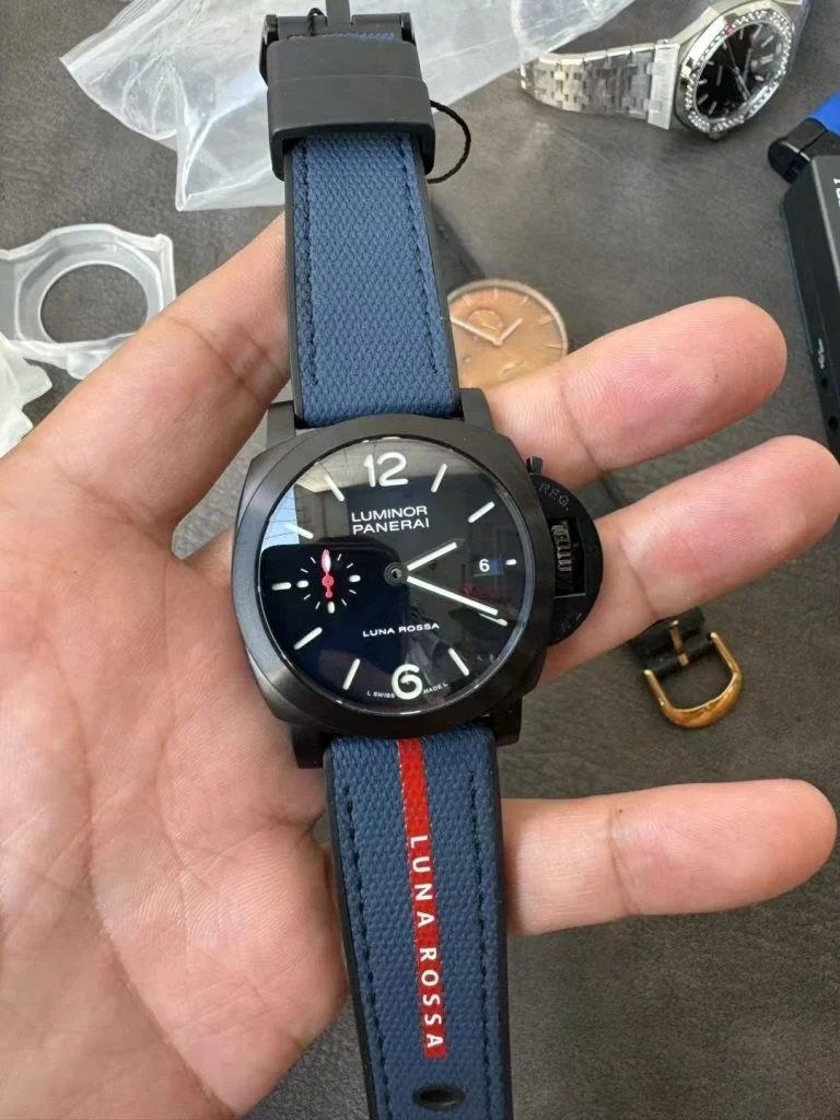 Luminor PAM1408 Luna Rossa 40mm DLC/NY Replica Watch