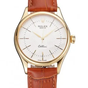 Rolex Cellini 38mm White Dial REP016793 Super Clone
