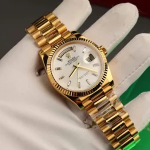 Rolex Day-Date 36mm Mother Of Pearl Dial Custom Gold Wrapped