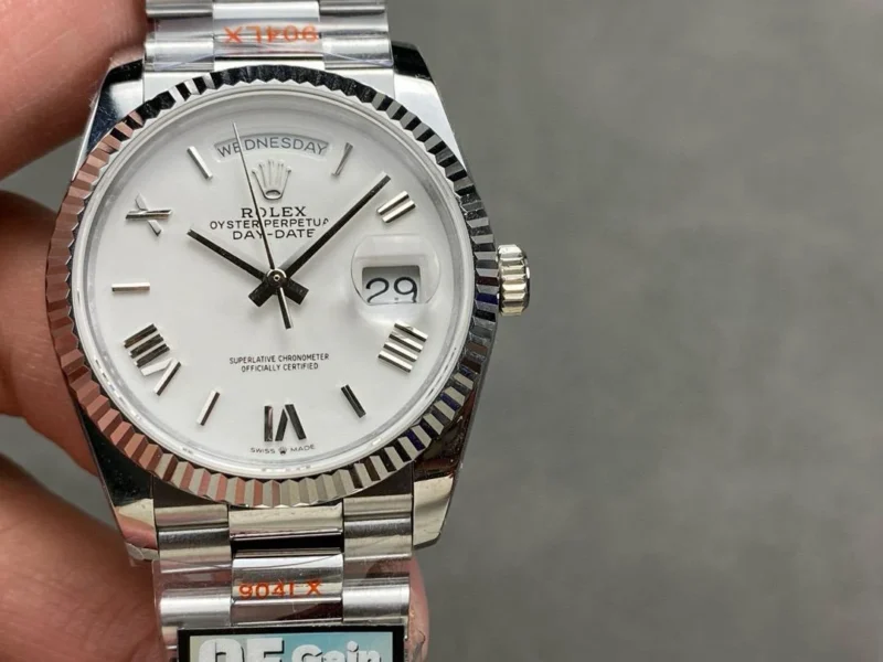 Rolex Day-Date 40 228239 Super Clone White Dial - Auric Watches