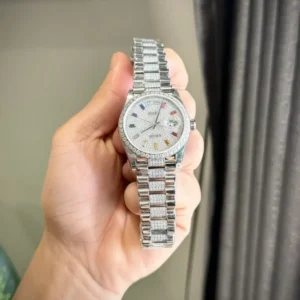 Rolex Day-Date Custom Moissanite Diamonds 36mm