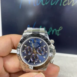 Rolex Daytona Cosmograph Daytona 126509 White Gold Blue Dial Super Clone