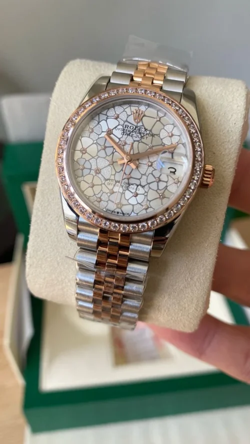 Rolex Datejust 31 FLORAL DIAMOND DIAL Super Clone - Image 3