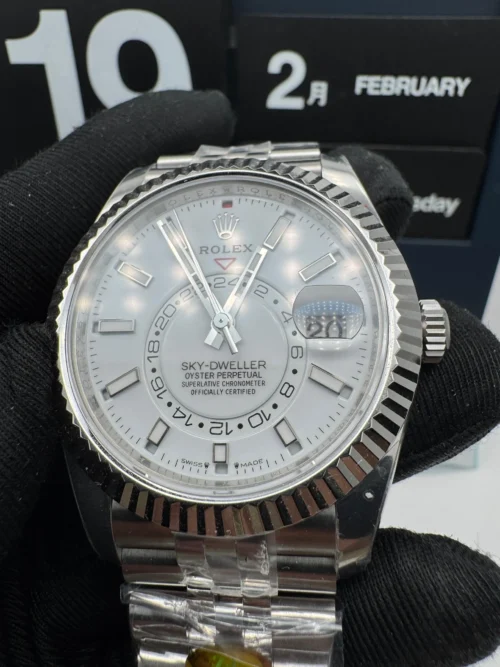 Sky-Dweller White Dial Jubilee Bracelet 326934 super clone - Image 3