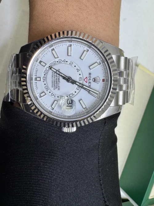 Sky-Dweller White Dial Jubilee Bracelet 326934 super clone - Image 4