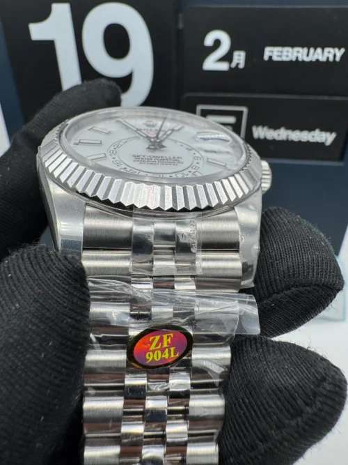 Sky-Dweller White Dial Jubilee Bracelet 326934 super clone - Image 5
