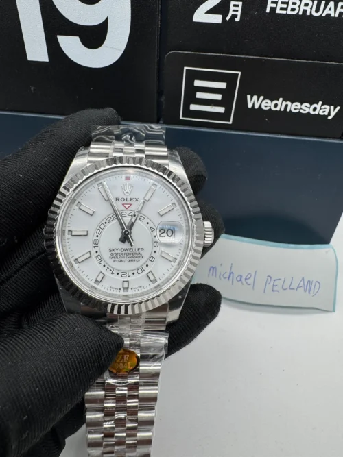 Sky-Dweller White Dial Jubilee Bracelet 326934 super clone - Image 7