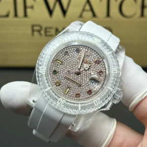 Submariner Phantomlab&Rolex Joint Crystal GRF Rubber Strap VS3135