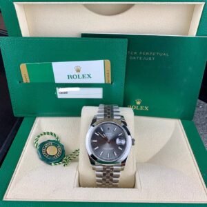 Rolex Datejust 126300 in Rhodium Slate Index!